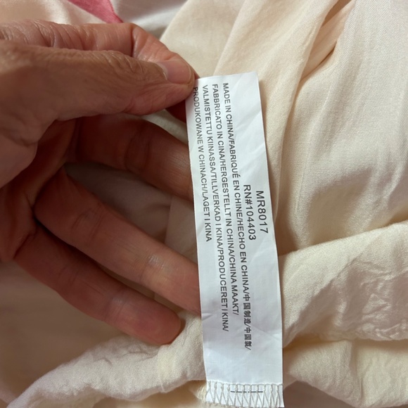 Red and white maxi dress with lower back cut out - Picture 6 of 8